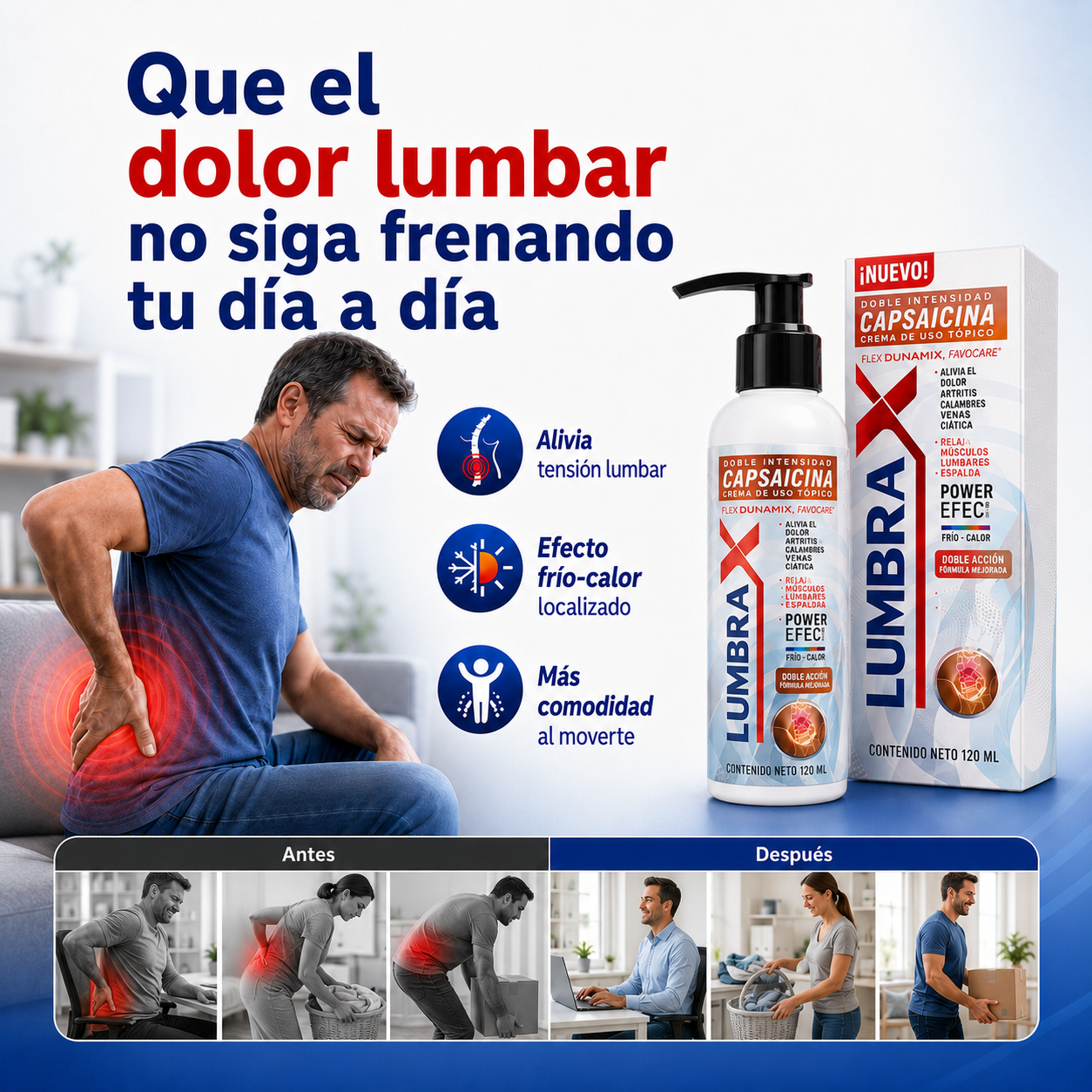 LumbraX: que el dolor lumbar no vuelva a robarte tu día