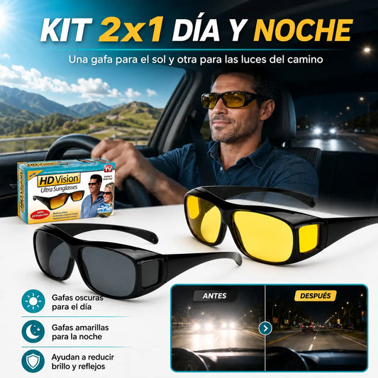 🚘 🕶️2x1 Gafas HD Vision | Conduce con más comodidad de día y de noche