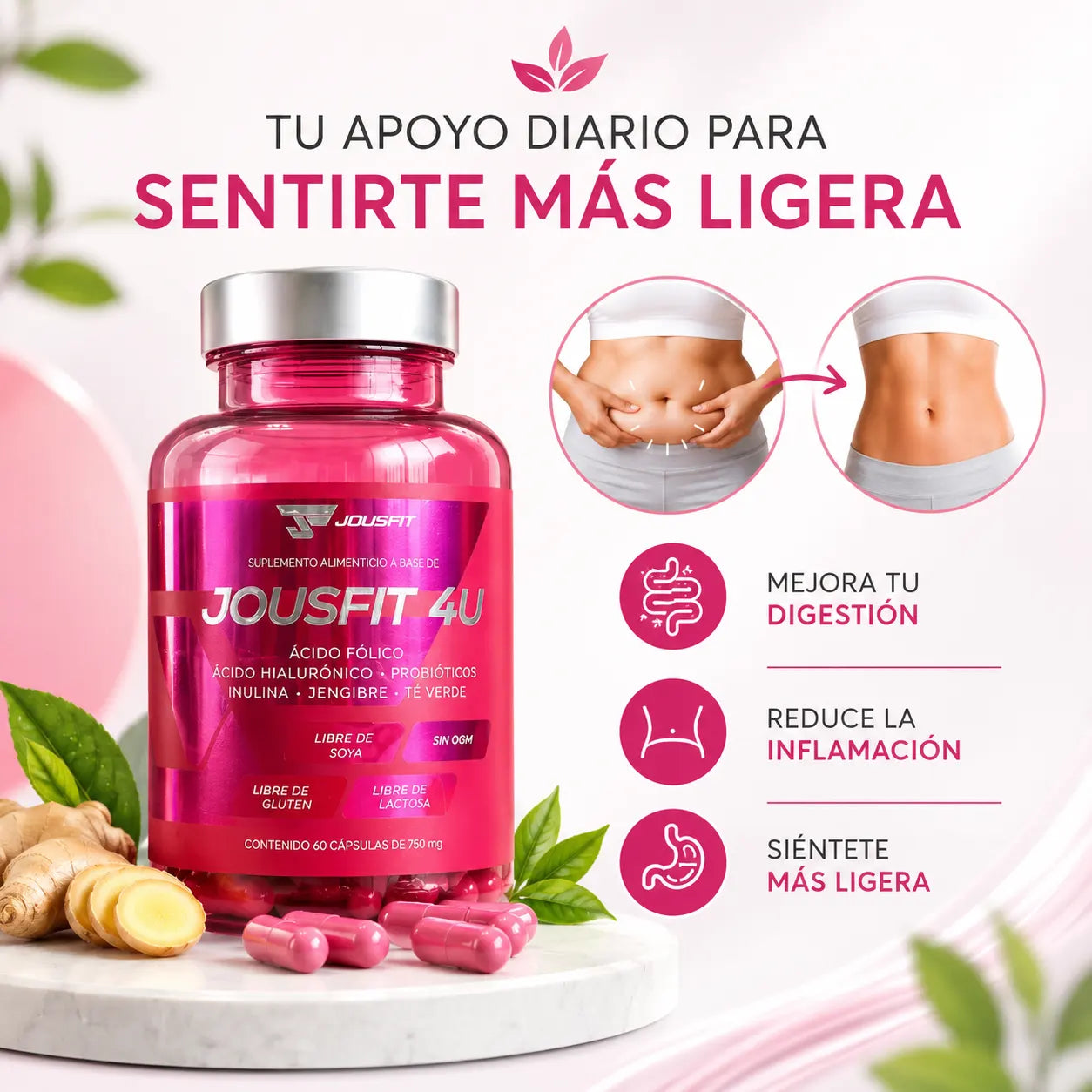 🌿 JOUSFIT 4U | Siéntete más ligera, cómoda y menos inflamada desde la primera semana💖