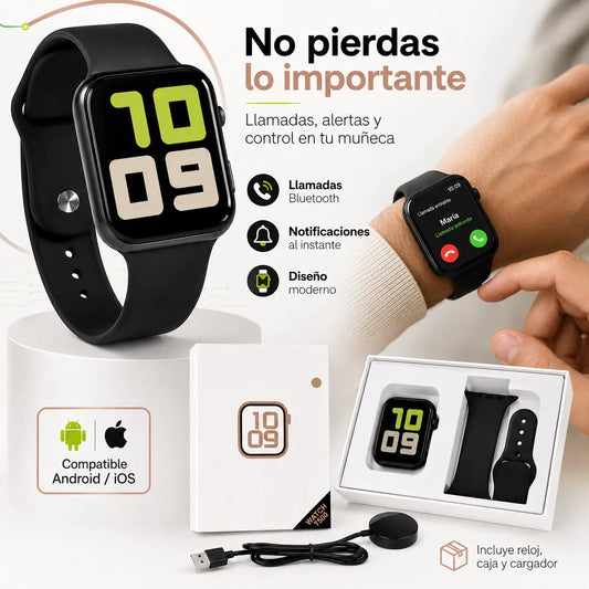 ⌚Smartwatch T500 | Llamadas, alertas y control en tu muñeca🔔